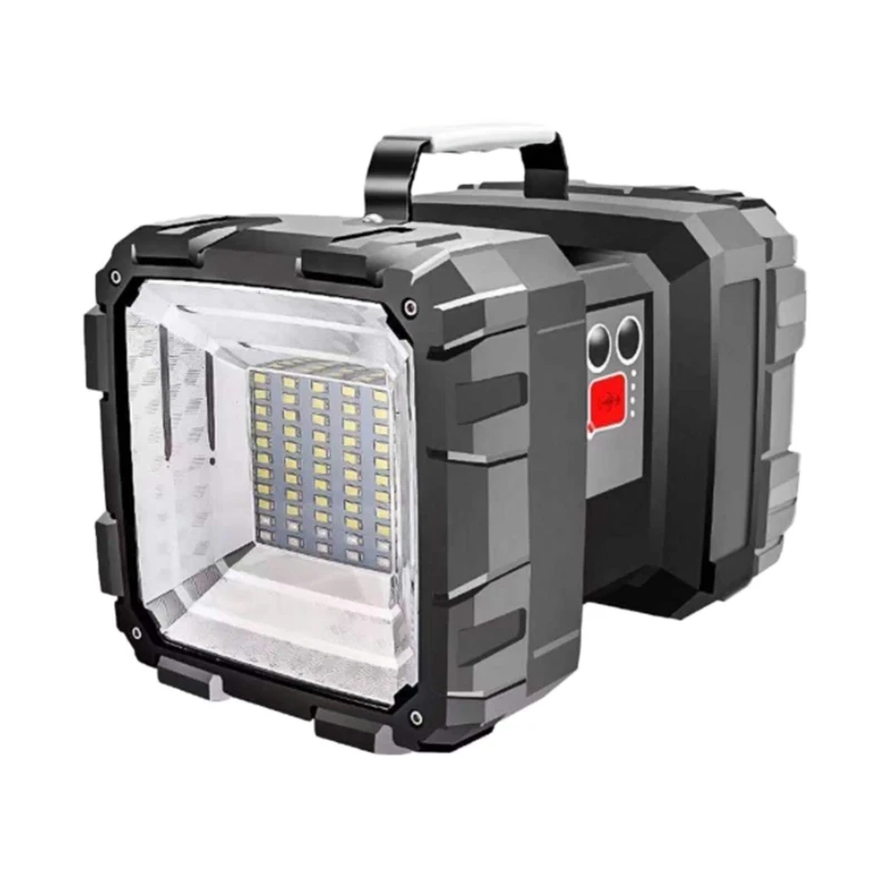 

Outdoor Charging Portable Solar Work Light Wild Fishing Night Fishing Light Glare Searchlight 500 Meters Flashlight Outdoor Emer