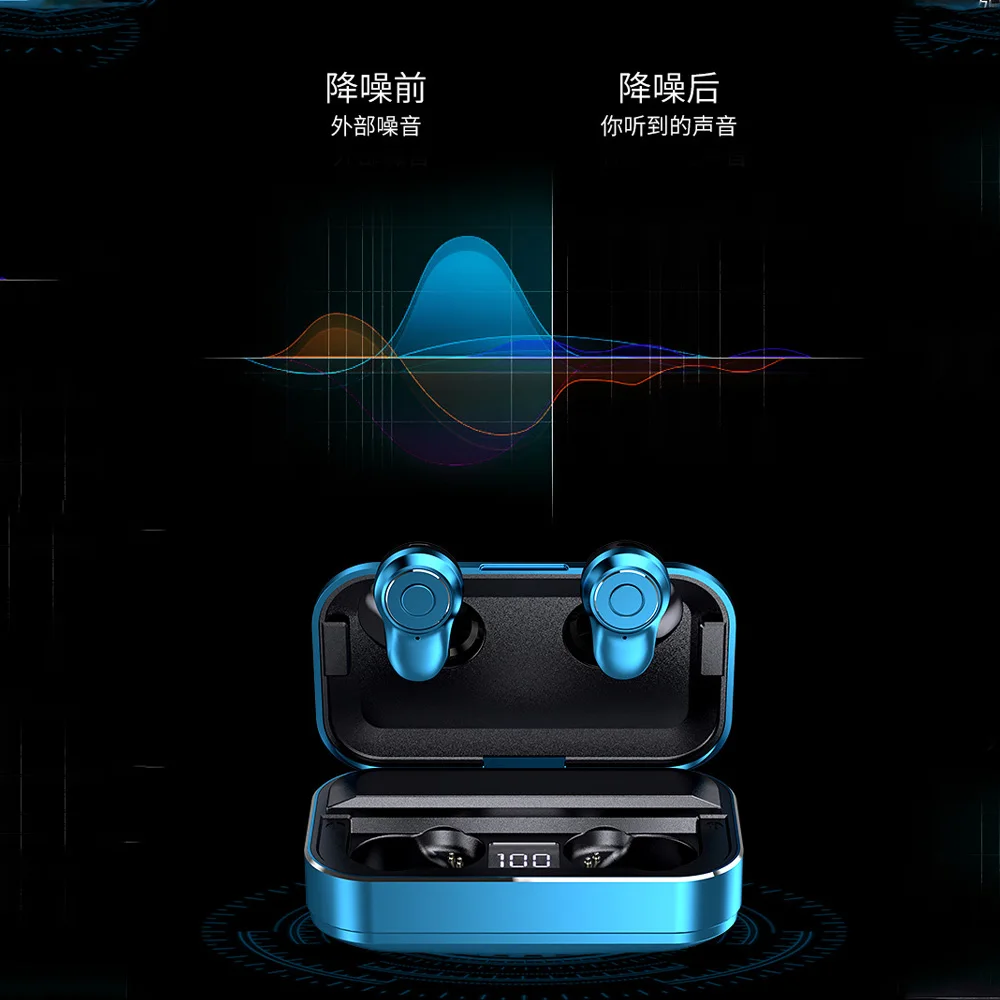 Новые A6 беспроводные наушники Bluetooth 5,0 TWS гарнитура HIFI мини-наушники-вкладыши спортивные наушники водонепроницаемые Поддержка iOS/Android телефонов