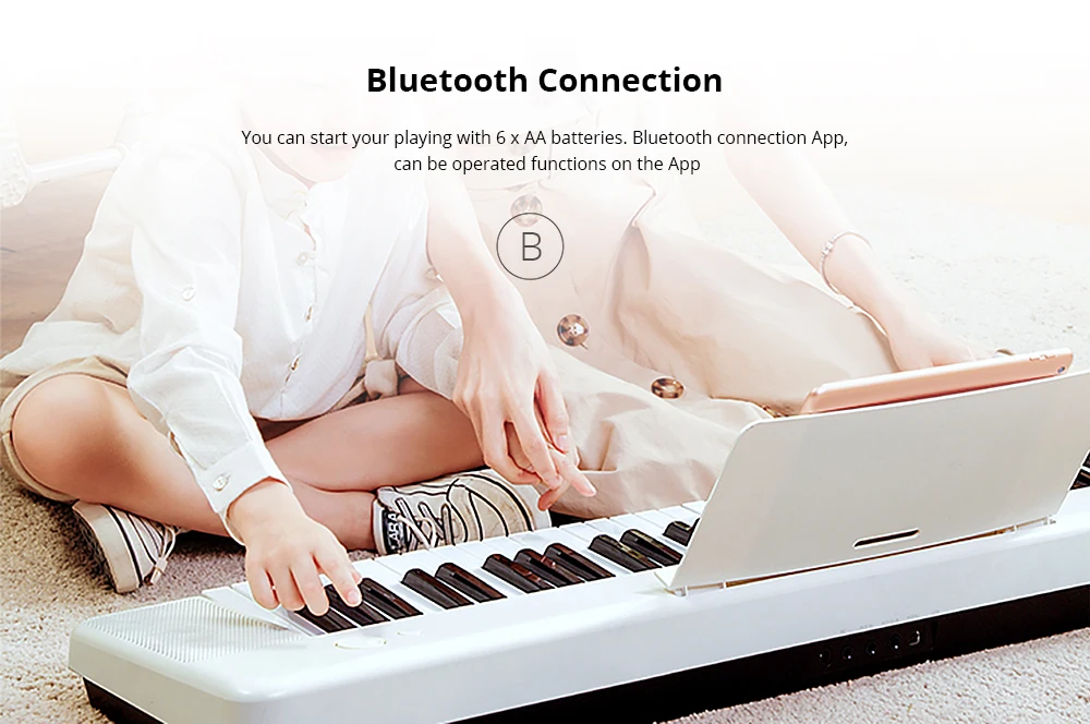 TheONE клавиатура Air 61 Ключ ультра-тонкий и портативный электронный орган Bluetooth подключение