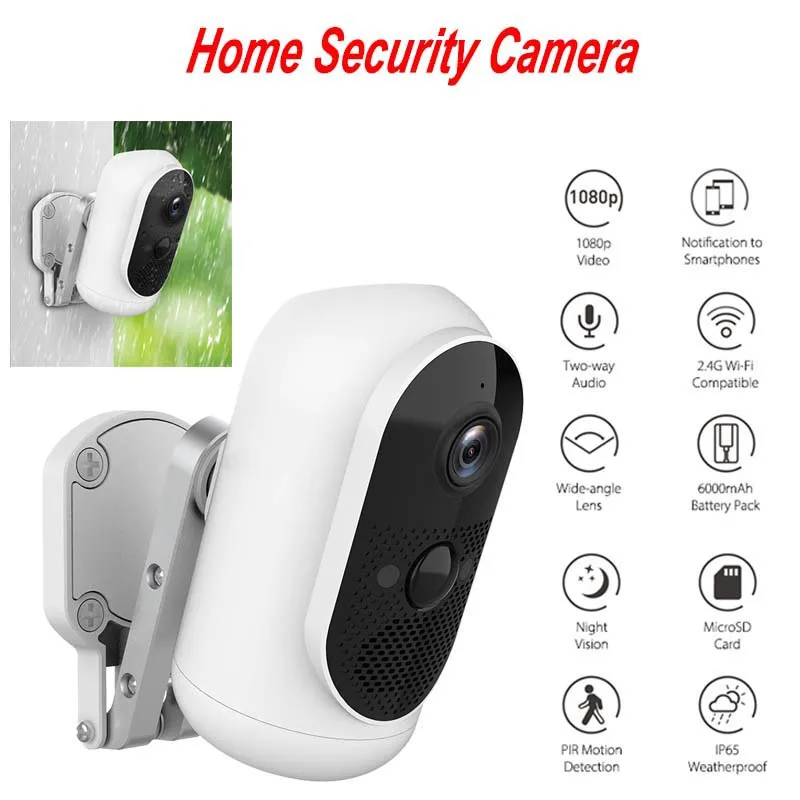 

WiFi Wireless IP Camera HD 1080p wide-angle night vision mini camera indoor outdoor IP security DVR Motion Detection Camera