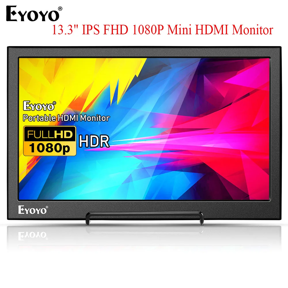 Eyoyo EM13 13 3 &quotПортативный IPS HDR мини HDMI монитор 1080P FHD геймер USB ЖК экран для ноутбука