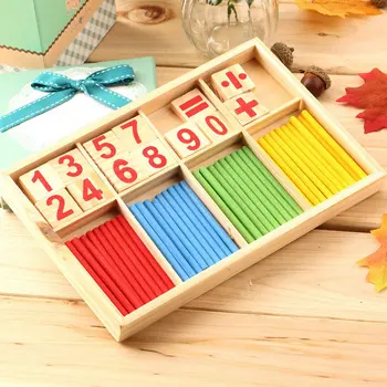

Hot! 1PC Intelligence Great Toys Montessori Math Wooden Material Color Calculation Early Education Enlightenment Toy New Sale