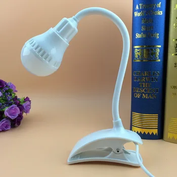 

HOT SELLING Clip-on LED Desk Lamp For reading 2017 new arrival USB Rechargeable Table Reading Lamps 360 degree bendable Light