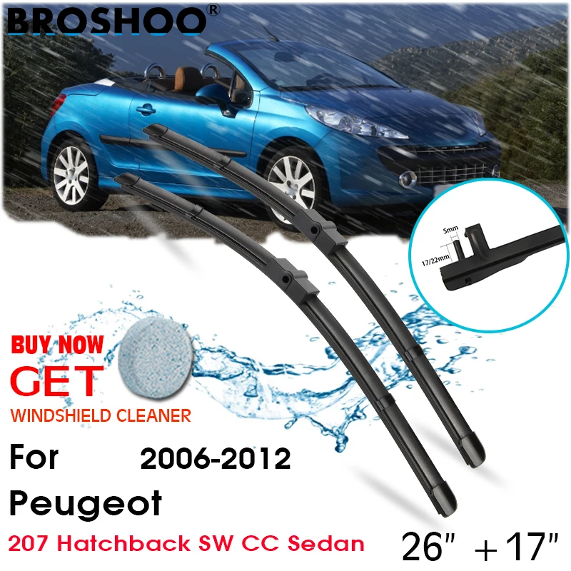 Kit d'essuie-glaces Peugeot 207 CC