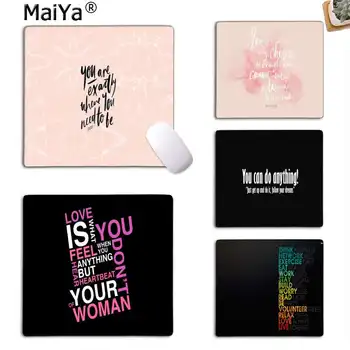 

MaiYa Motivational Quotes Word pattern in pink marble Keyboard Gaming MousePads Rubber PC Computer Gaming mouse pad