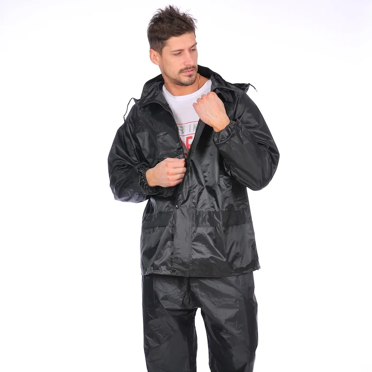 Дождевик; непромокаемые штаны; костюм из дышащего экологически чистого полиэстера без запаха; мужской дождевик для Взрослого дождевик; непромокаемые штаны с разрезом