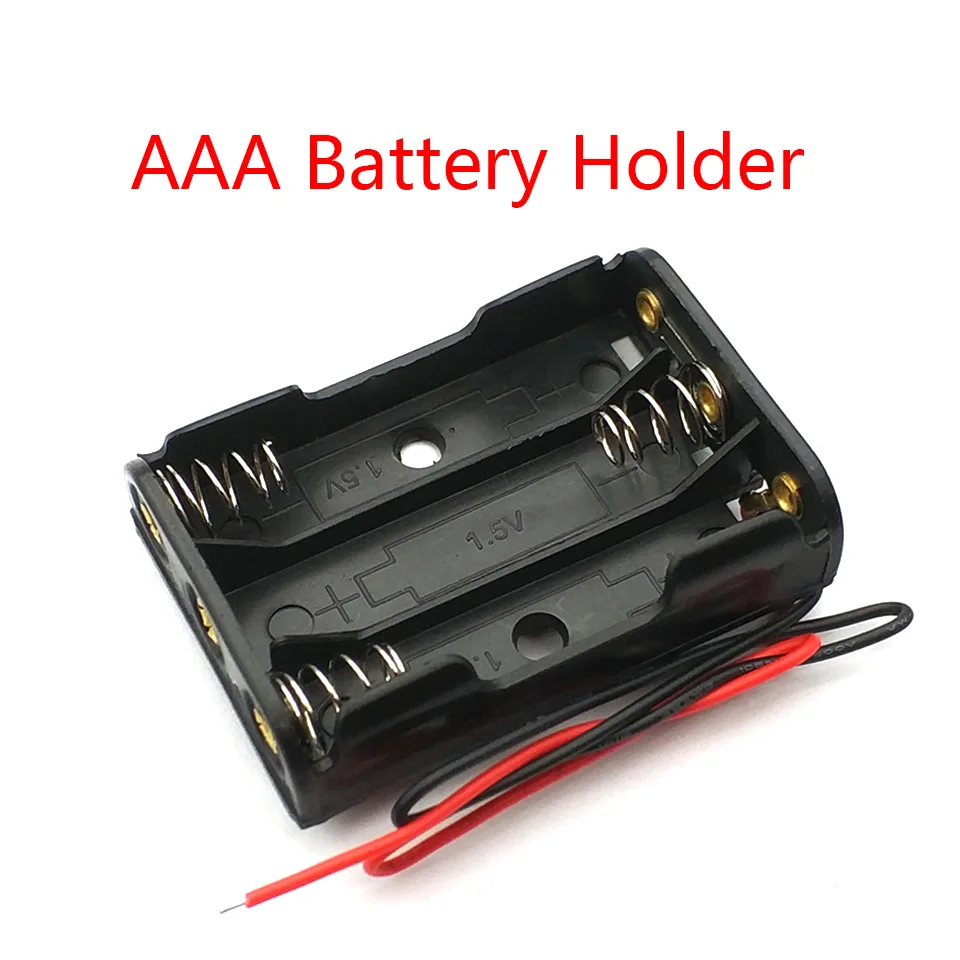 3 X Scatola Batteria Aaa Portabatterie Aaa Con Cavi Portabatterie Aaa 1.5V Fai-Da-Te