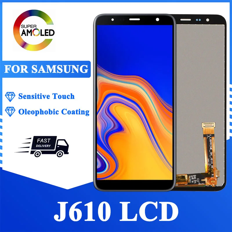 Оригинальный сенсорный ЖК-экран 6 0 дюйма дигитайзер для Samsung Galaxy J6 + J610 J610F J610FN