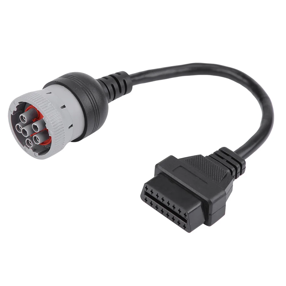 

Female 16 Pin OBD2 6 Pin Adapter Cable Truck Diagnose Interface Covertered Cable For Automotive Diagnostic Tool