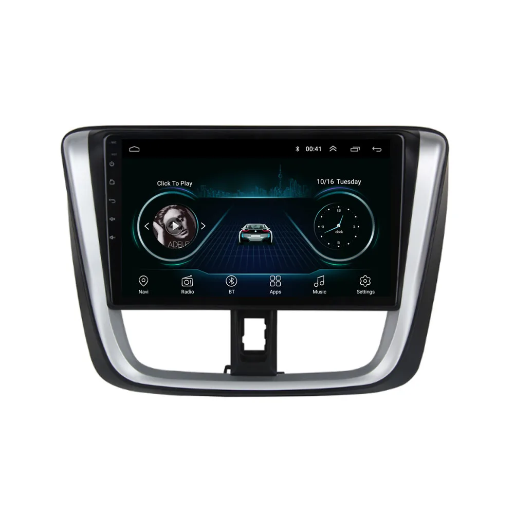 10 1 ”Android 1/9/8 подходит для TOYOTA VIOS YARIS 2017 мультимедийный стерео автомобильный DVD