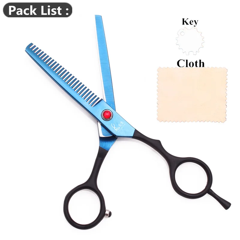 M1029 Lan T 5.5N Hair Cutting Scissors 5.5 Mr Rabbit JP Steel Thinning Shears Professional Hairdressing Scissors Finger Rest Haircut Shears M1029 - Цвет: M1029 Lan T 5.5N