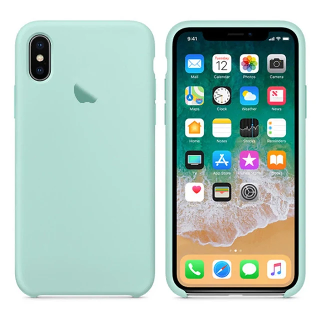 color21 Силиконовый чехол для iPhone 11 Pro Max X XR XS Max задняя крышка с логотипом чехол для телефона для iPhone 7 8 6 6s Plus чехол Capa - Цвет: color21