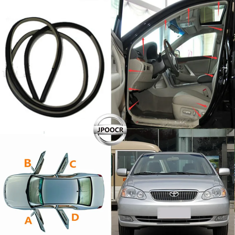 Car Door Frame Sealing Strip,For Toyota Corolla EXExterior Door Panels