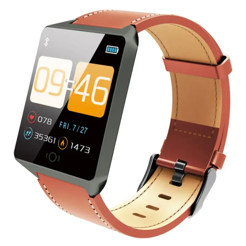 CK19 Smartwatch IP67 водонепроницаемые носимые устройства Bluetooth Шагомер монитор сердечного ритма цветной дисплей Смарт-часы для Android/IOS - Цвет: H