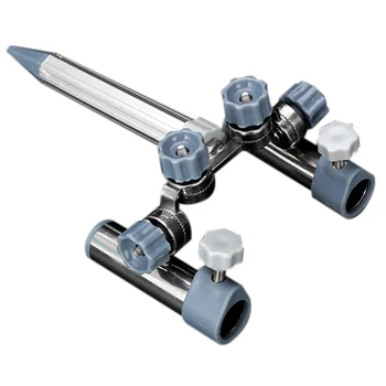 

HOT-Fishing Rod Double Bracket Universal Adjustment Table Double Fishing Rod Anti-Sway Stability Frame Fishing Box Fishing Cha