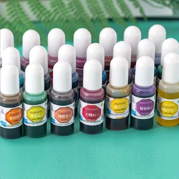 

24 Colors Transparent Crystal Colorant Pigment Concentrated Resin Coloring Art