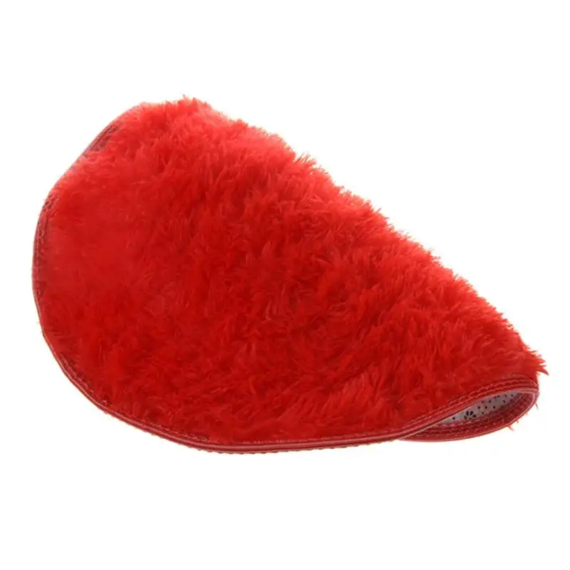 Hot Sale Home Decor Soft Bath Bedroom Floor Shower Yoga Silky Round Mat Rug Non-slip red | Дом и сад