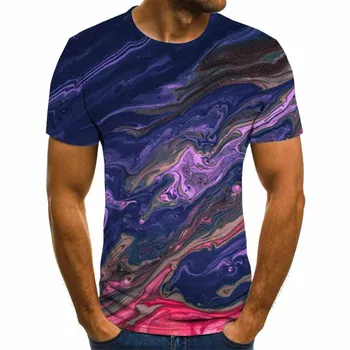 

2020 summer new men's t-shirt 3D printed t-shirt men's wild casual O-neck male t-shirt fashion 3D printing T-shirt size 6XL