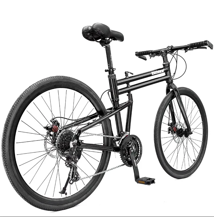 Flash Deal New Brand Folding Bike Aluminum Alloy Frame 26 inch Wheel 24/27 Speed Dual Disc Brake Road Bicycle Bicicleta 13