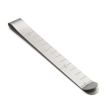 

New 20pcs/set Metal Sewing Crimping Clip Stainless Steel Hemming Clip With Built-in Ruler Cloth Measurement Ruler Sewing Clip
