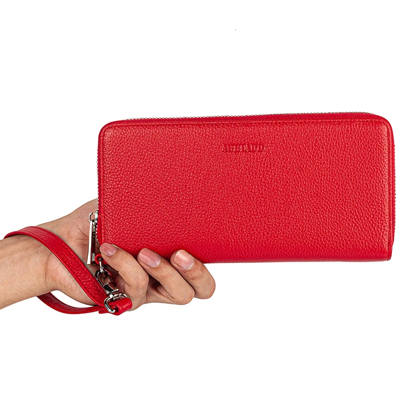 New Design Fashion Multifunctional Women's Wallet Genuine Leather Zip Around Clutch Large Travel Purse Female Long Wallet 593-50 New Design Fashion Multifunctional Women's Wallet Genuine Leather Zip Around Clutch Large Travel Purse Female Long Wallet 593-50