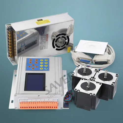 3 оси TB6600 контроллер 0-10A HB Nema23 шаговый двигатель 24 В PSU для ЧПУ комплект