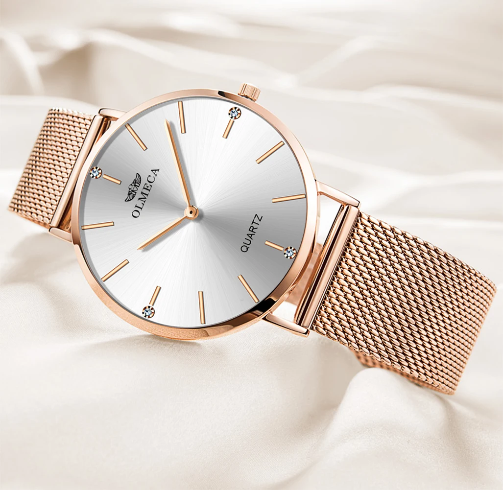 OLMECA Лидирующий бренд роскошные часы модные Relogio Feminino Наручные часы водонепроницаемые женские часы дропшиппинг платье часы