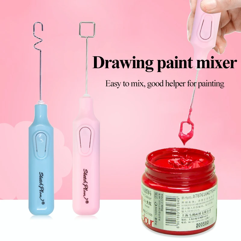 Electric Gouache Paints Mixer/Stirrer/Agitator Student/Artist Pigments Fast Stir Even Toning/Stirring/Blending/Color Mixing Tool 3