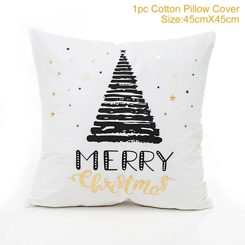 FRIGG Christmas Cushion Covers Christmas Pillowcase Merry Christmas Decor for Home Navidad Noel Happy New Year - Цвет: Арбузно-красный