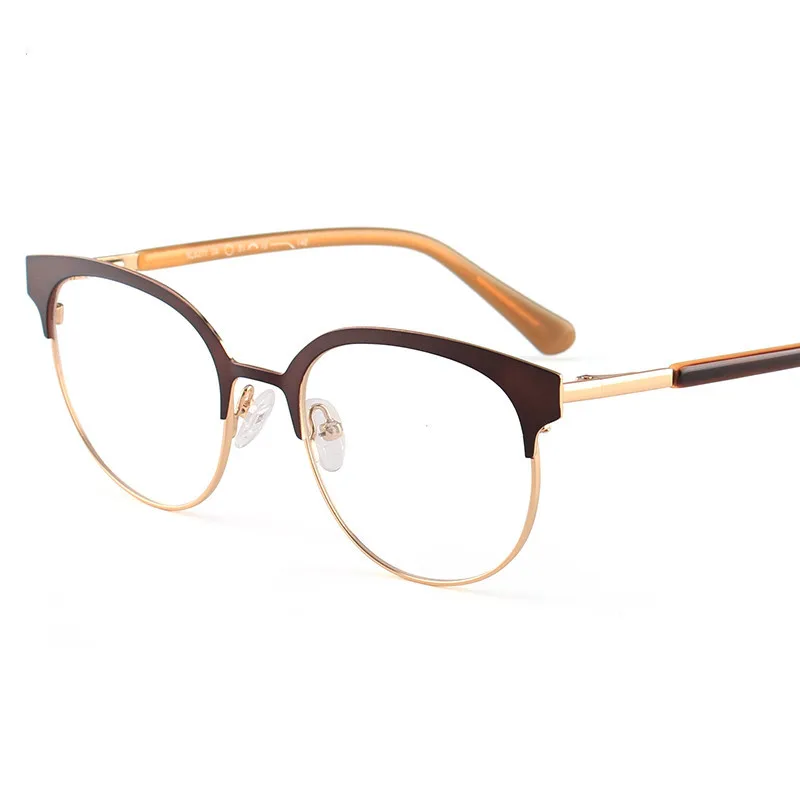 Glasses Frame Myopia Frame Ladies Glasses Frame Spring Leg Metal Frame
