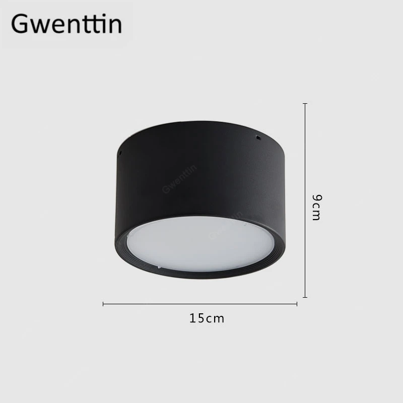 Black Big Современная Люстра Черная Железная Plafonnier Led потолочные светильники для кухни для гостиной светильник с утопленным монтажом Домашний Светильник - Цвет корпуса: Black Big
