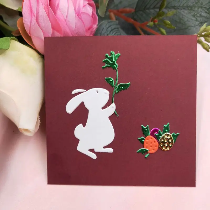 

Easter Bunny Metal Cutting Dies Stencil Scrapbooking DIY Album Stamp Paper Card Embossing Decor Craft New Dies for 2020