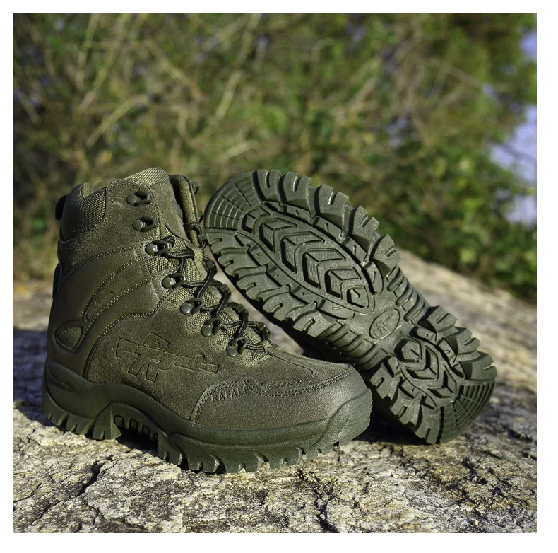 Brand Men's Boots Military boot Chukka Ankle Bot Tactical Big Size Army Male Shoes Safety Combat Mens Motocycle Boots (19)
