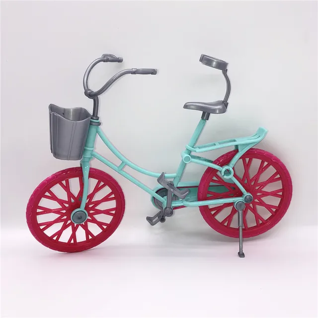 US $4.99 Mixed Style Doll Accessories Pink Green Plastic Bicycle Bike Outdoor Sports Toy for Barbies Doll Do