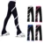 Женские брюки для фигурного катания на коньках, леггинсы с флисовой подкладкой, длинные брюки для занятий фигурным катанием, для девочек - изображение