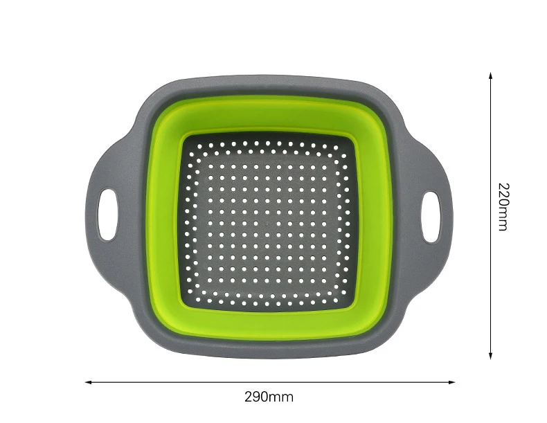 2 шт./компл. складной силиконовый дуршлаг фрукты овощи стиральная корзина сетчатый складной осушитель с ручкой Кухня инструмент