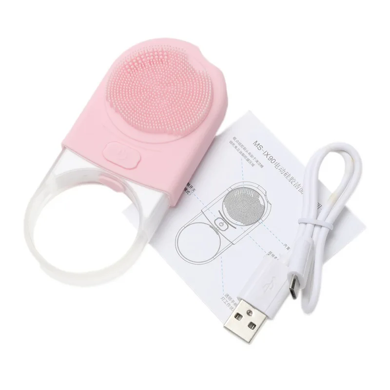 USB Электрический силиконовый Очищающий Инструмент, Сужающий поры, укрепляющий кожу, водонепроницаемые очищающие щетки для лица, очищающий массаж