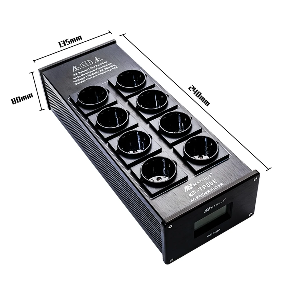 MATIHUR e-TP80 Audio Noise AC Power Filter Power