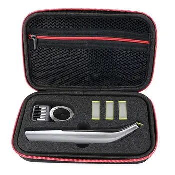 

Portable Shaver Case OneBlade Trimmer and Accessories EVA Travel Bag Zipper Storage Pack Box Pro QP150/QP6520/QP6510