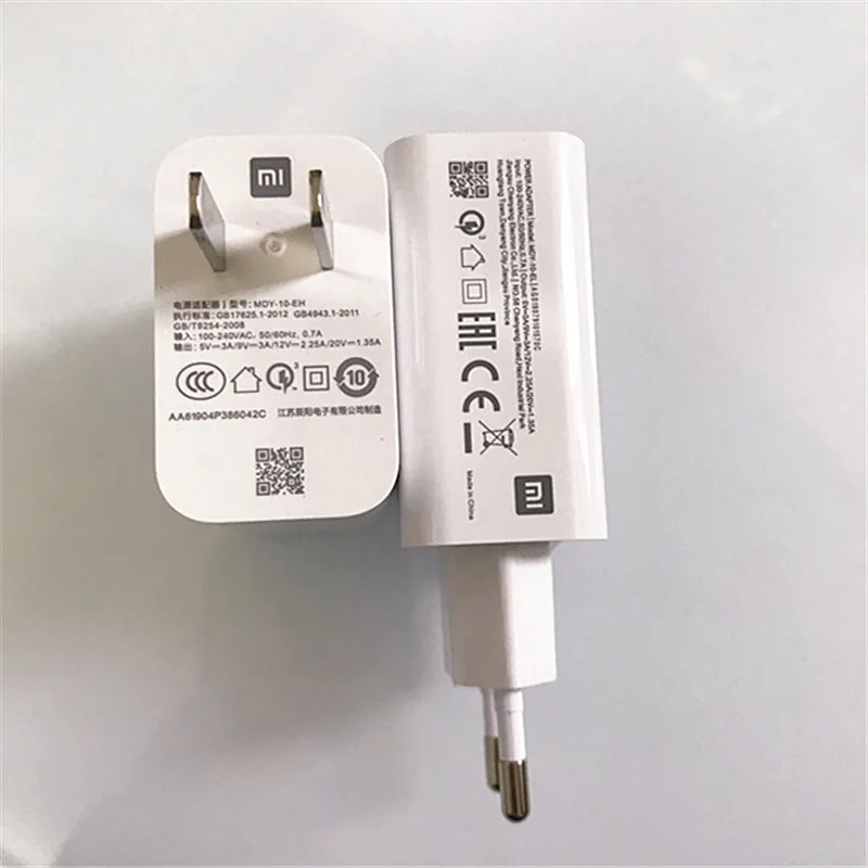 Xiaomi mi 9 QC4.0 27 Вт Usb быстрое зарядное устройство Быстрая Зарядка адаптер type C кабель для mi 8 6 A2 A3 9T mi x 2s 3 красный mi K20 Note 7 8 Pro