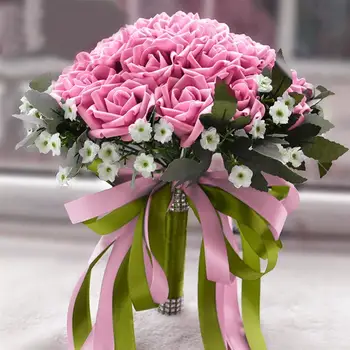 

Wedding Artificial Bouquet Roses Bridesmaid Bouquet Bridal Simulation Holding Flowers for Wedding Party