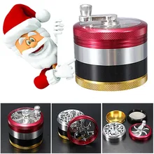 Высококачественная 4-слойная алюминиевая ручная травяная точильница для табака дымовые мельницы 50 мм 4 части 2,5 табачная ручная пряность