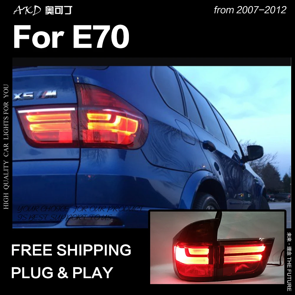 AKD автомобильный Стайлинг для BMW X5 задние фонари 2007-2012 E70 светодиодный ная задняя