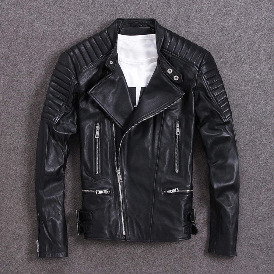 Бесплатная доставка. Mo в байкерском стиле брендовые мягкие кожаные куртки