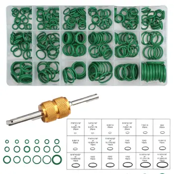 

270Pcs Rubber O-Ring Washer Seal Assortment Set Gasket+ Valve Core Remover Rubber Car Accessories