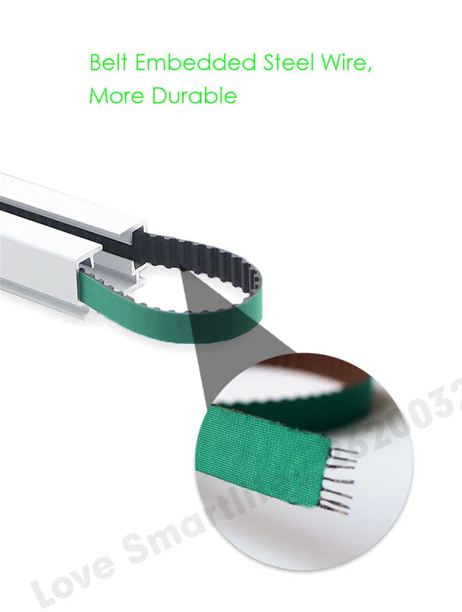 Customize Super Quiet Electric Curtain Track for Aqara B1 motor,Mijia Smart Curtain Rails System,Mi Home App,Free to EU Country-17