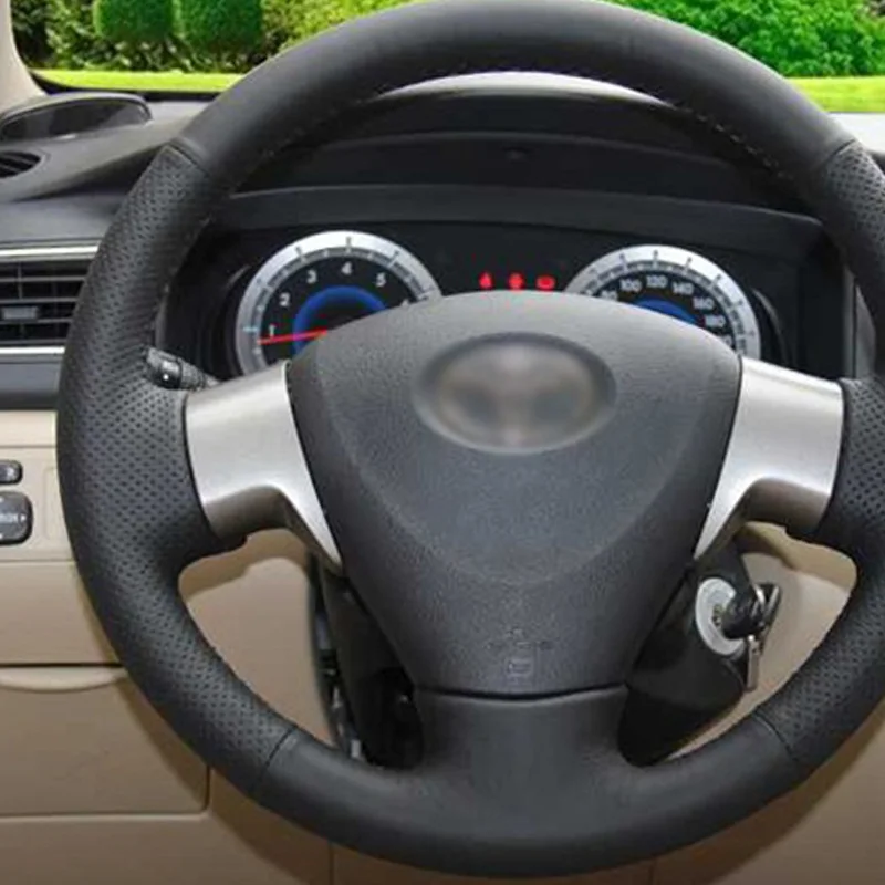Чехол на руль из натуральной кожи для Toyota Corolla 2011 Rav4 2012