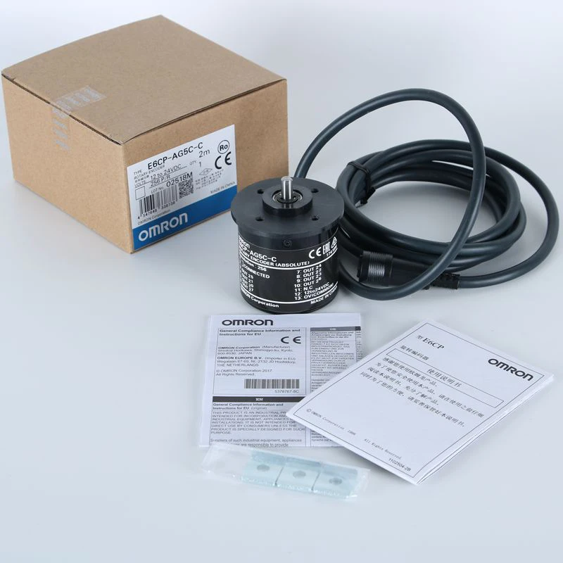 

1Pc New In Box E6CP-AG5C-C 256P/R 2m Absolute Rotary Encoder 12-24vd E6CPAG5CC