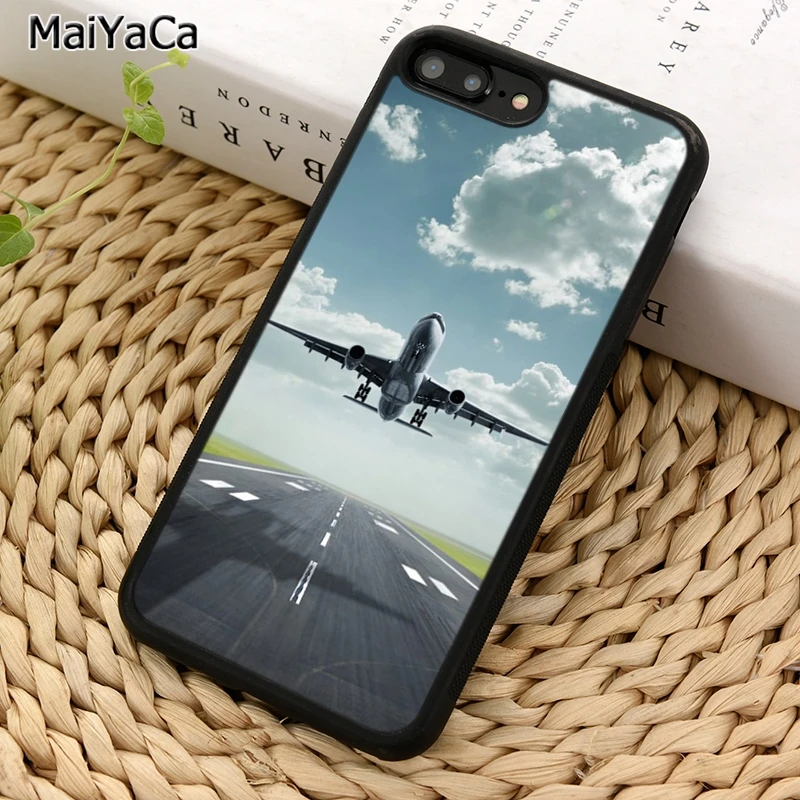 MaiYaCa самолёт Летающий путешествие облако телефонный чехол для iPhone X XR XS 11 12 13 Pro MAX 5