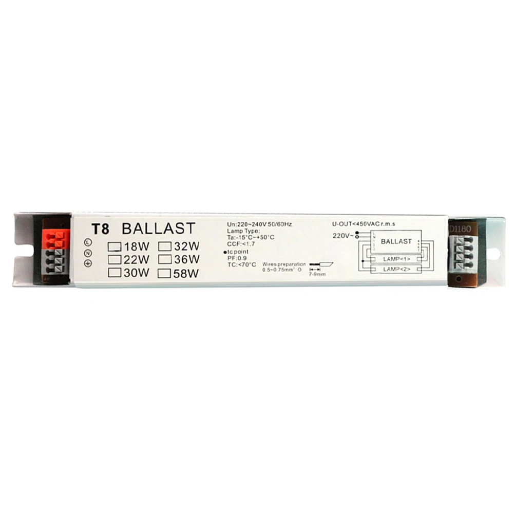 

220-240V Universal Lamp Fluorescent Lamp Instant Electronic Wide Voltage Start T8 Ballast Bulb